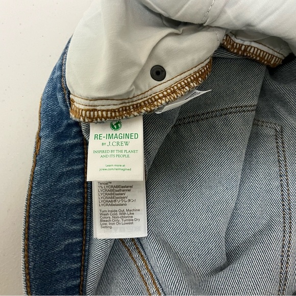 J. Crew High Rise Med Wash Button Fly Cotton Tensel All Day Stretch Jeans Sz 31 - Picture 13 of 16